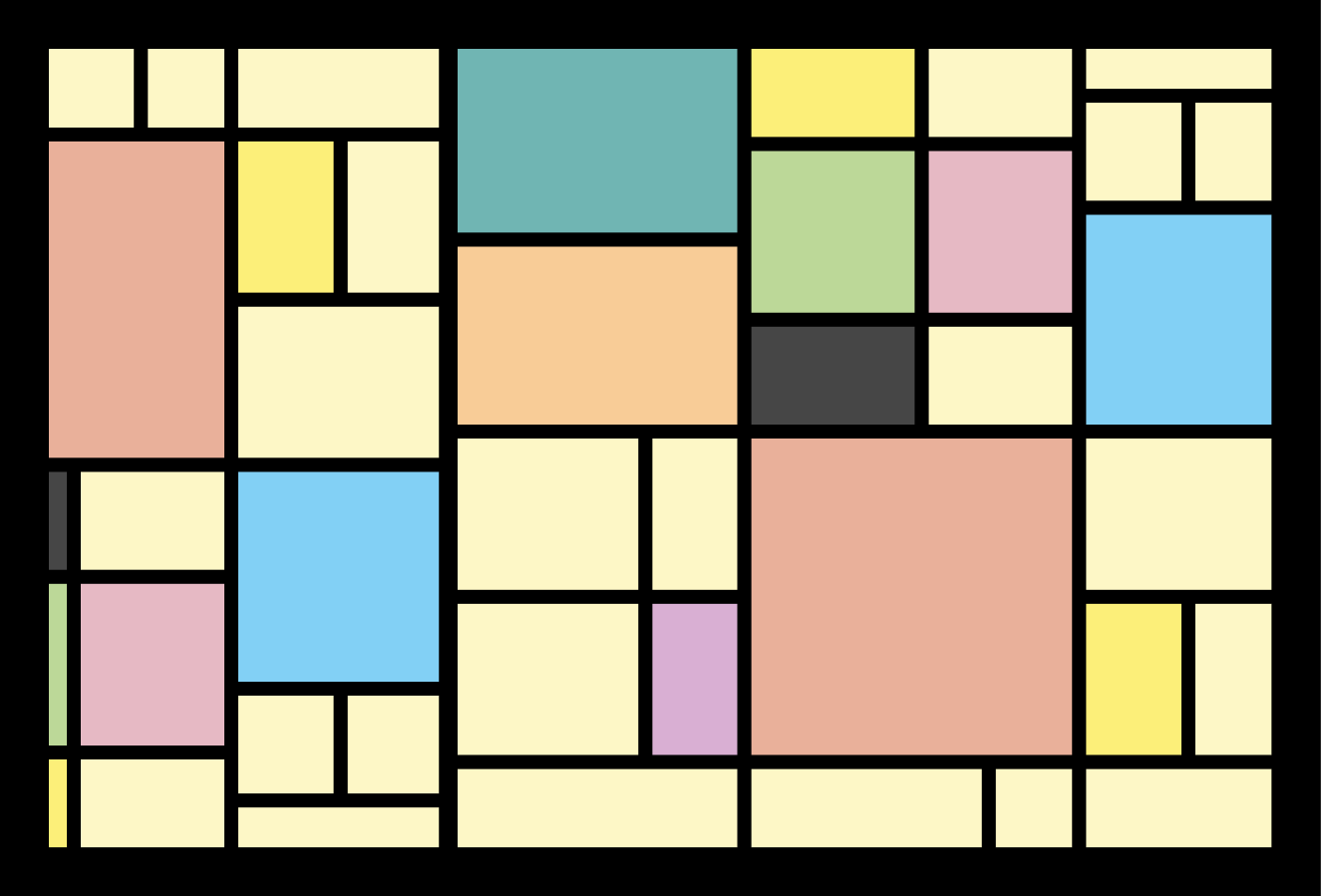 Individuais de mesa modernos com padrão abstrato geométrico - TenStickers