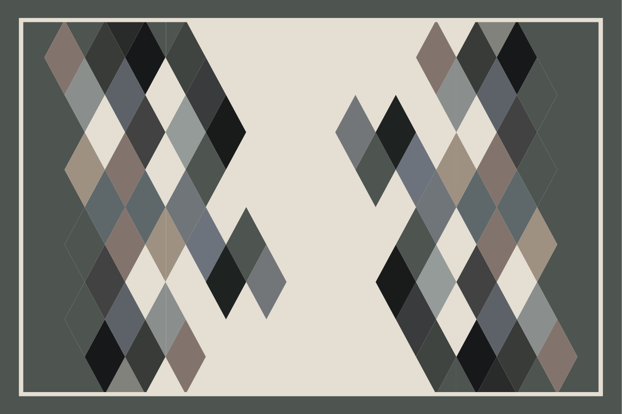 Individuais de mesa modernos superfície de padrão geométrico - TenStickers