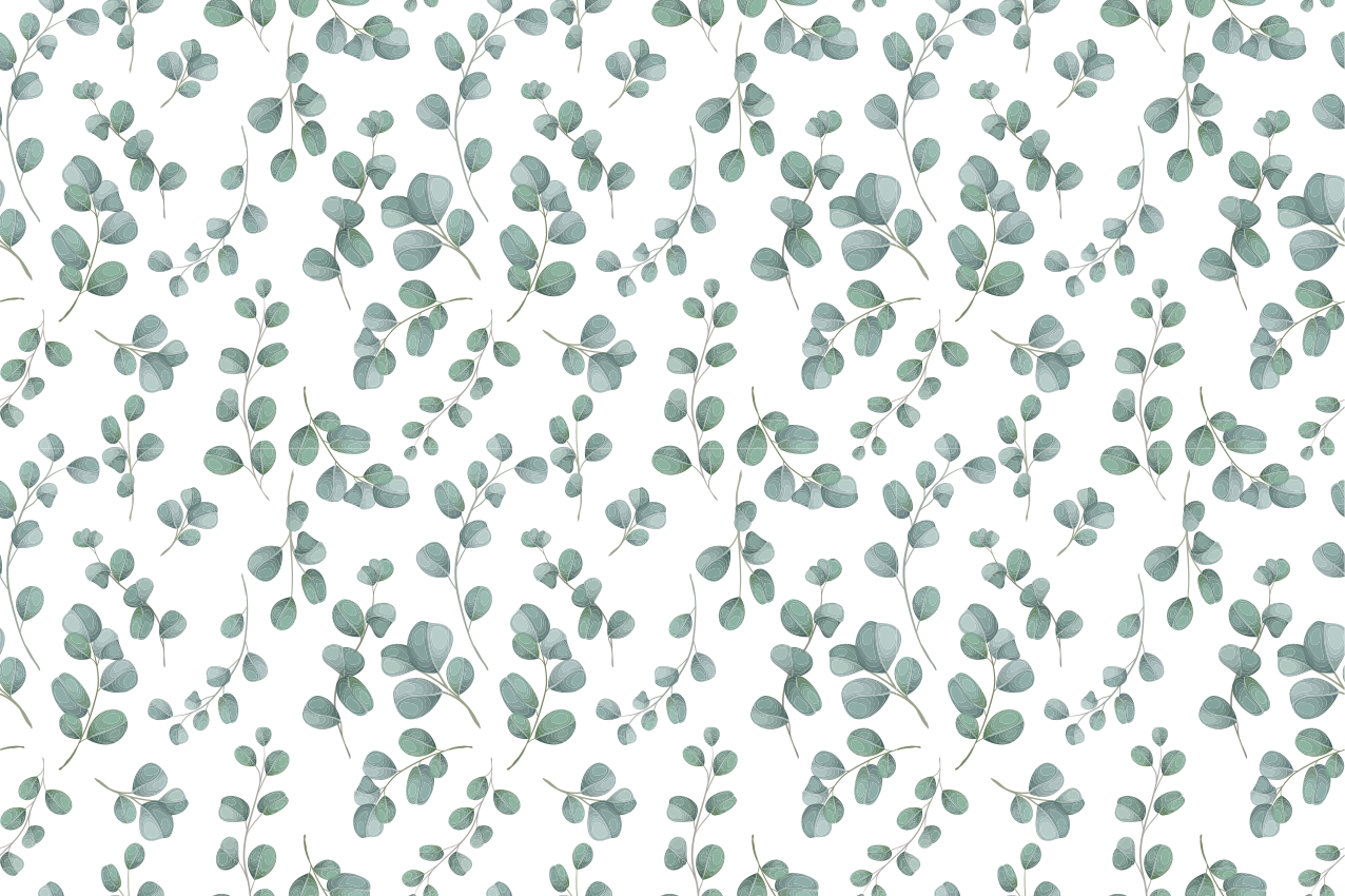 Individuais de mesa de texturas folhas de eucalipto - TenStickers