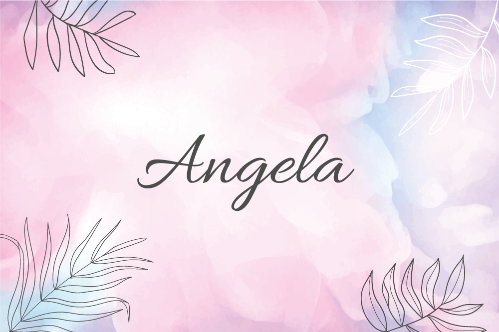 Individuais de mesa com nome prato floral elegante - TenStickers