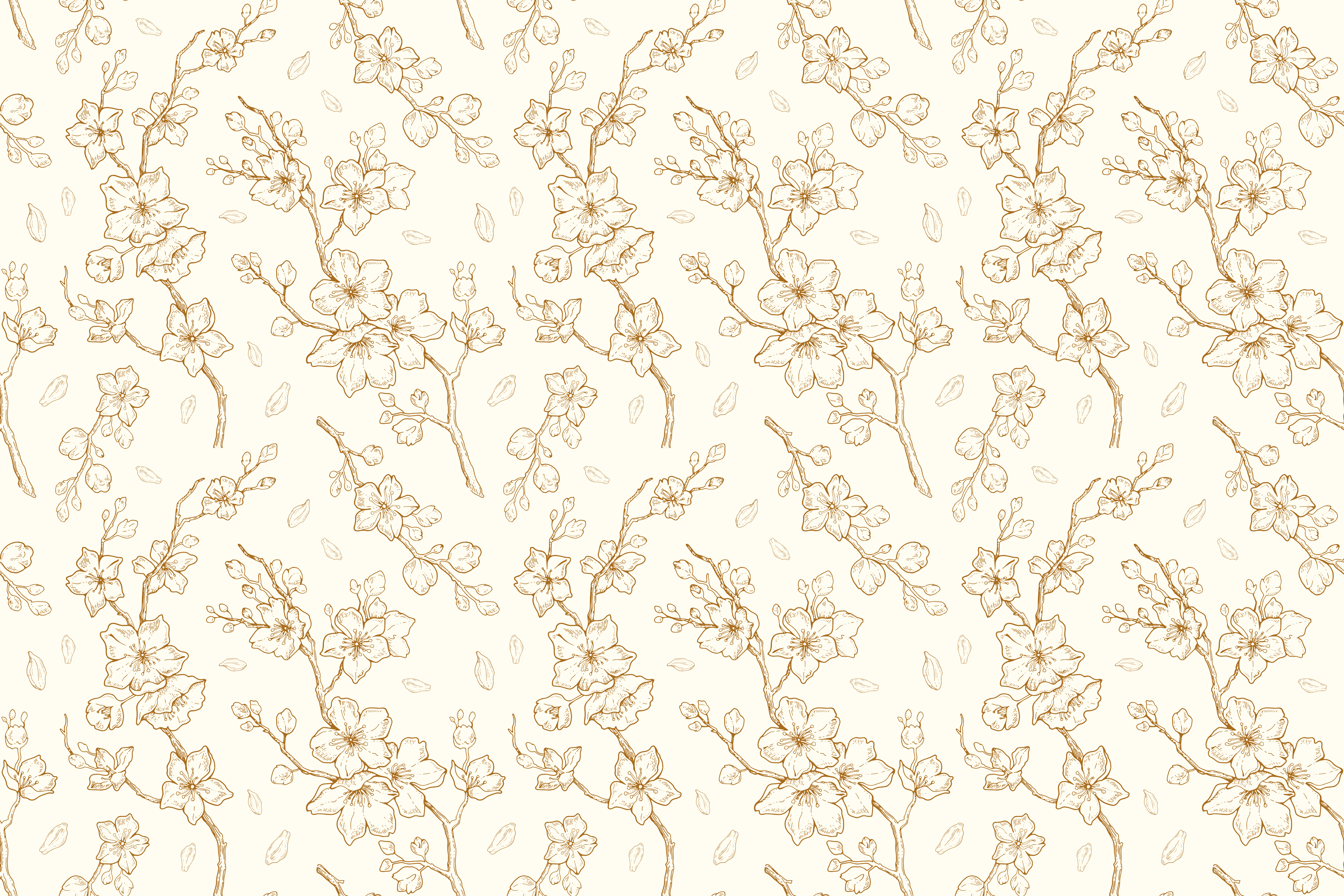 Individuais de mesa de texturas sofisticação floral - TenStickers