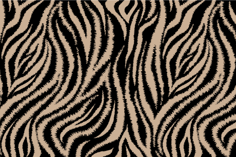 Individuais de mesa de texturas superfície zebra - TenStickers