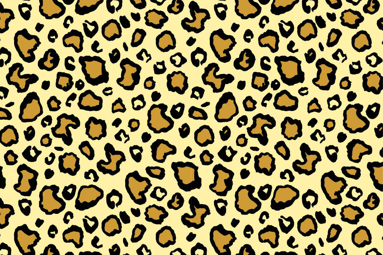 Individuais de mesa originais estampa de pele de leopardo - TenStickers