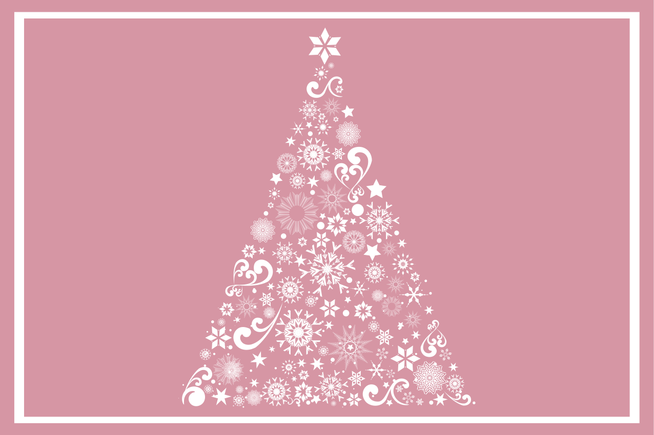 Individuais de mesa de natal com motivo de Árvore festiva - TenStickers