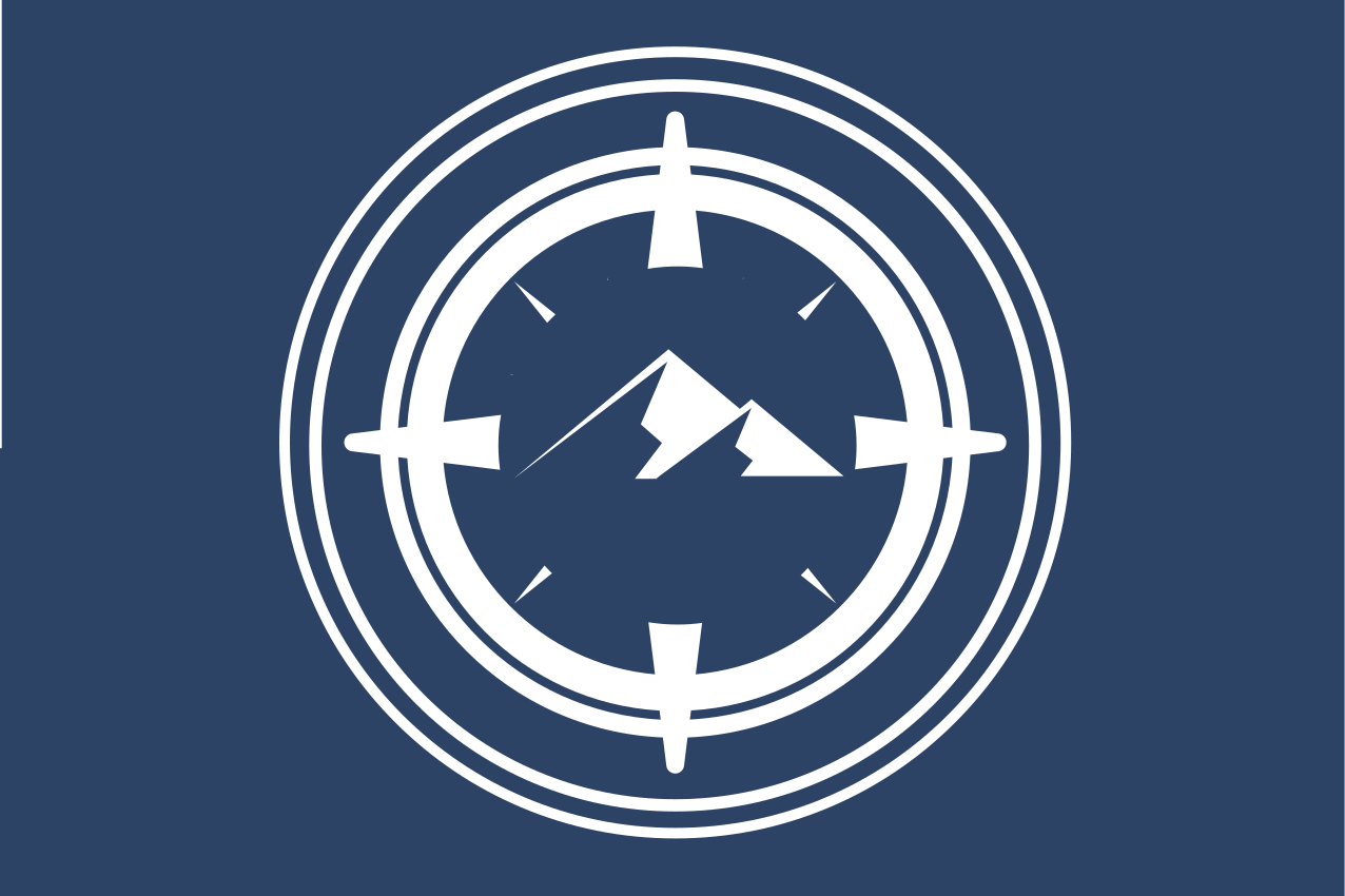 Individuais de mesa modernos com gráfico de bússola - TenStickers