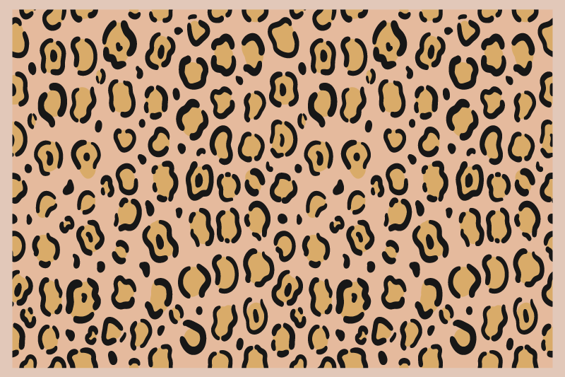 Individuais de mesa de texturas estampa de pele de leopardo - TenStickers