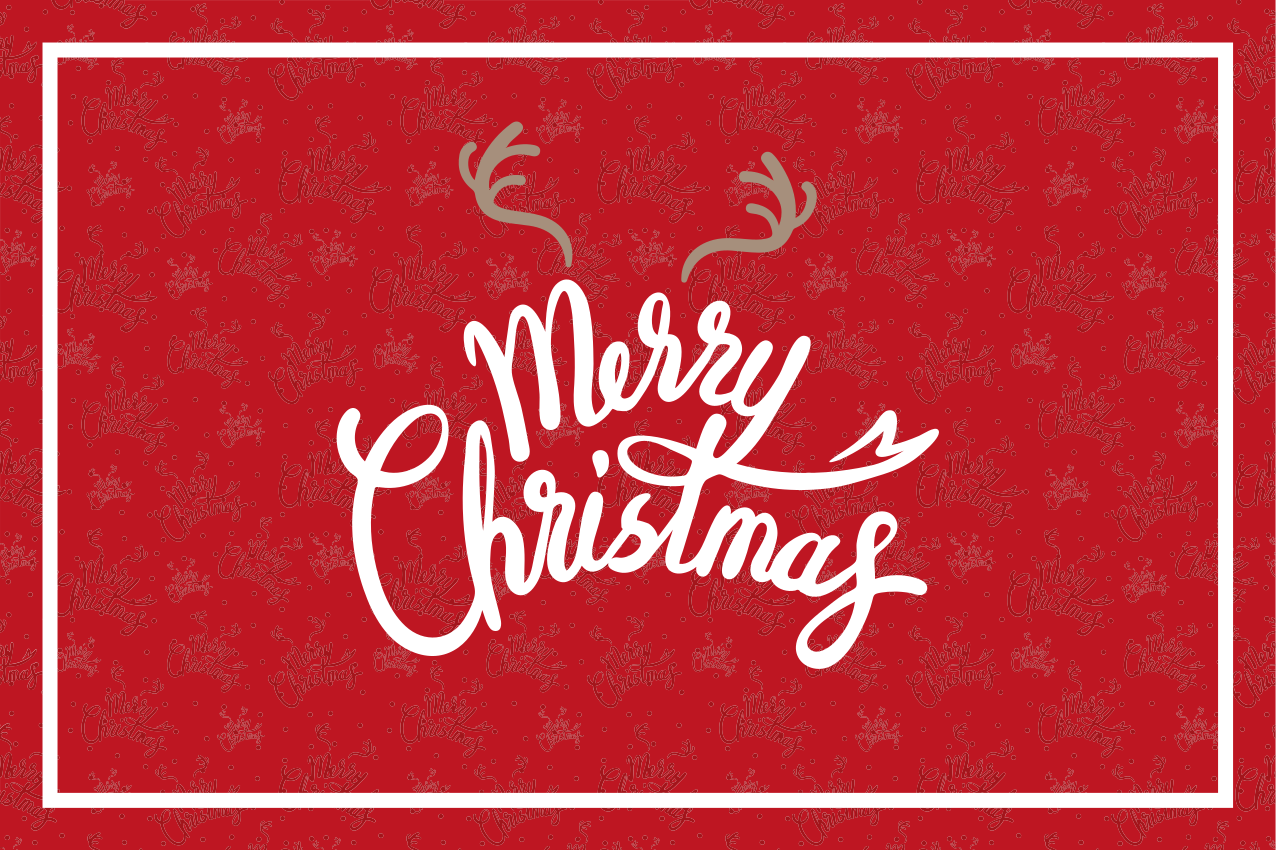 Individuais de mesa de natal mensagem de natal alegre - TenStickers