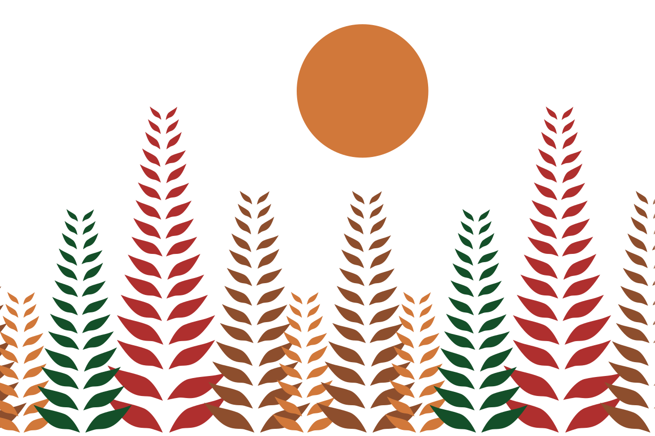 Individuais de mesa modernos com motivo de folha estilosa - TenStickers