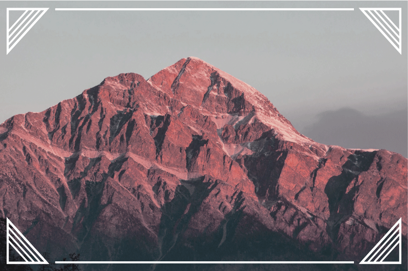 Individuais de mesa modernos paisagem de montanha sereno - TenStickers