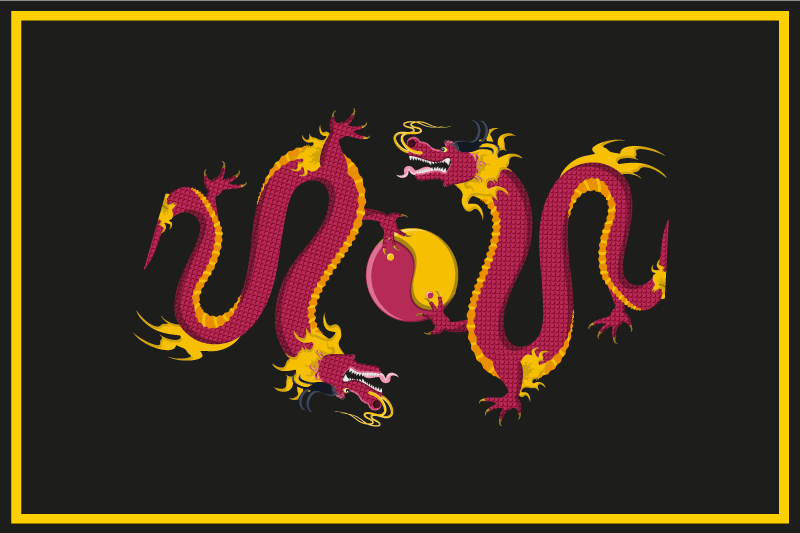 Individuais de mesa originais com padrão de dragão - TenStickers