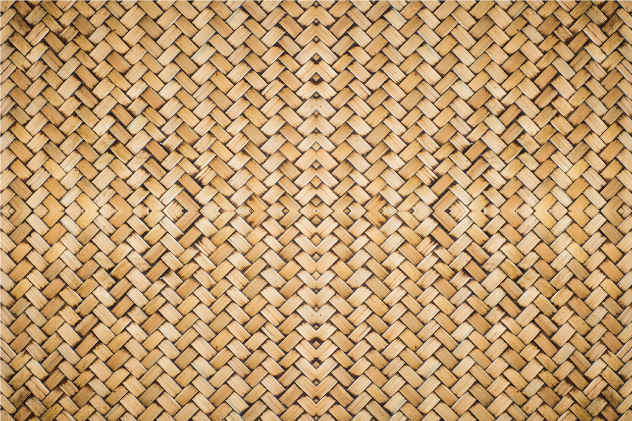 Individuais de mesa de texturas Efeito tecido de bambu - TenStickers