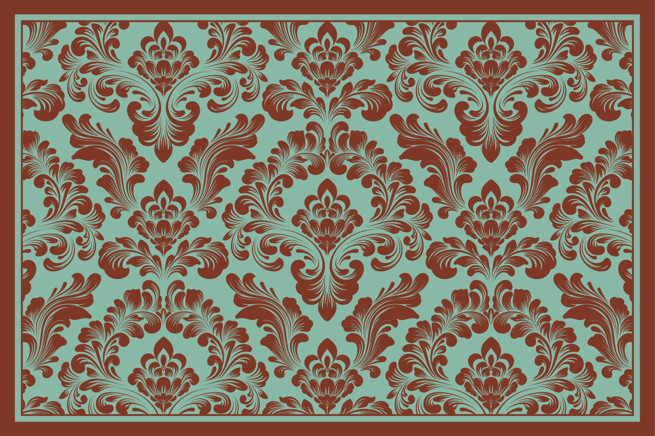 Individuais de mesa de texturas conceito floral elegante - TenStickers
