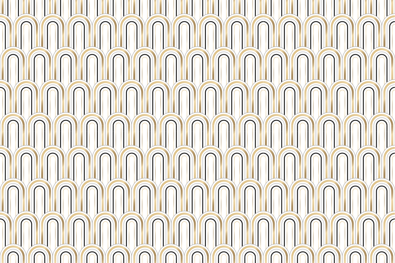 Individuais de mesa modernos com motivos de linhas curvas - TenStickers