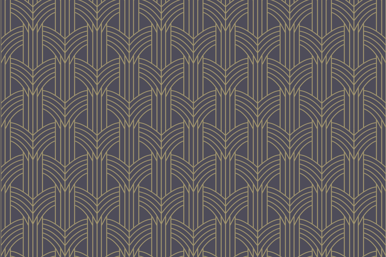 Individuais de mesa elegantes Padrão geográfico estilo "art déco" - TenStickers