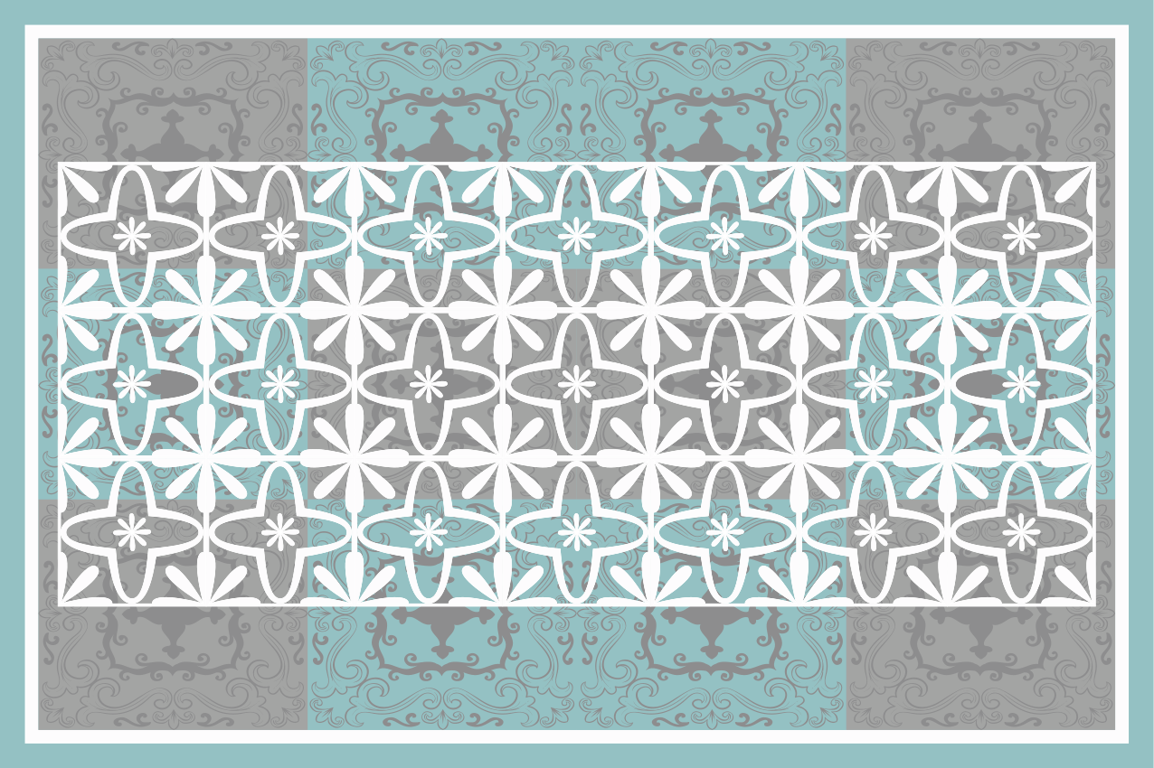 Individuais de mesa de texturas com motivo botânico chic - TenStickers