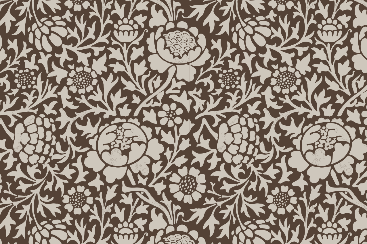 Individuais de mesa retangulares Estampa floral vintage - TenStickers