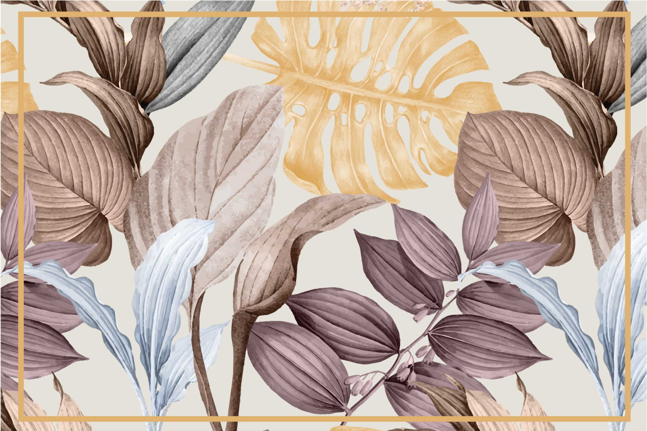 Individuais de mesa para casa Plantas tropicais xxl - TenStickers