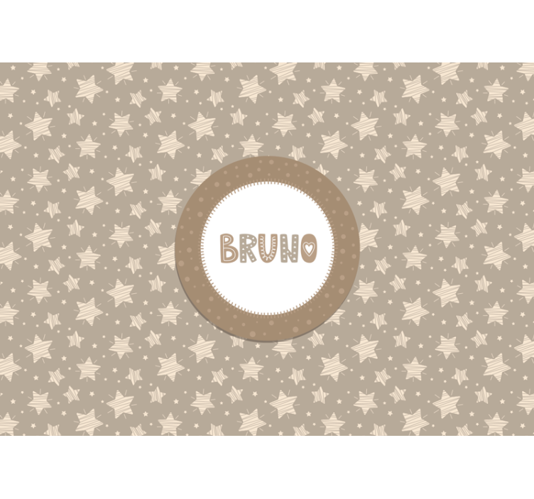 Mural de parede bebés estrelas listradas - TenStickers