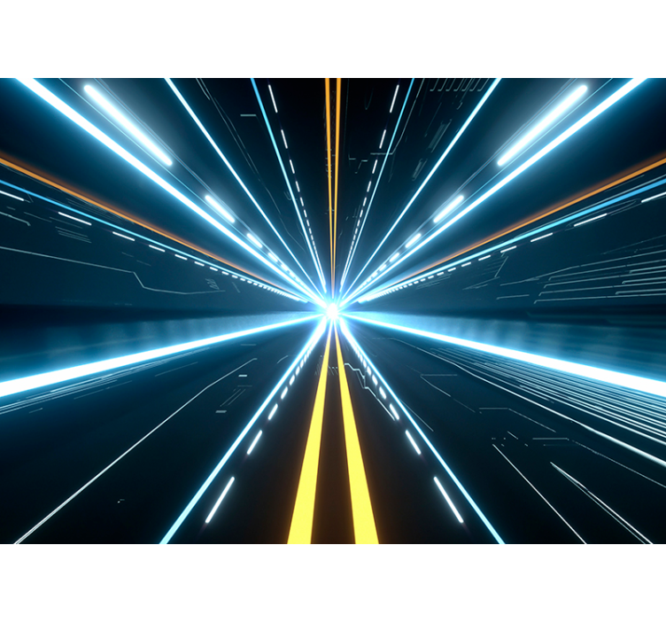 Mural de fundo Fuga para o  Futuro - TenStickers