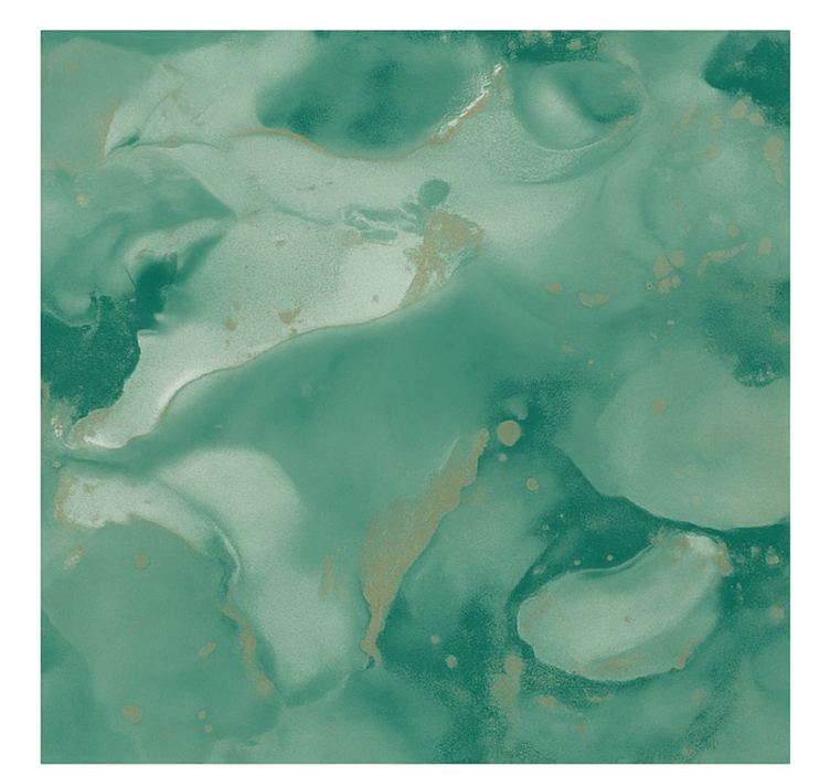 Mural de parede para a sala redemoinhos de mármore esmeralda - TenStickers