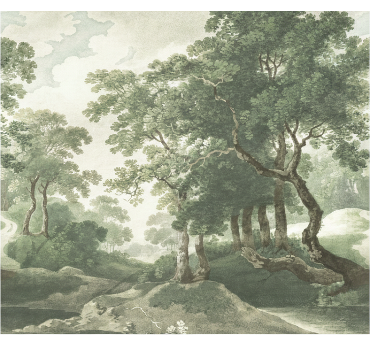 Mural de parede bosques natureza clássica atemporal - TenStickers