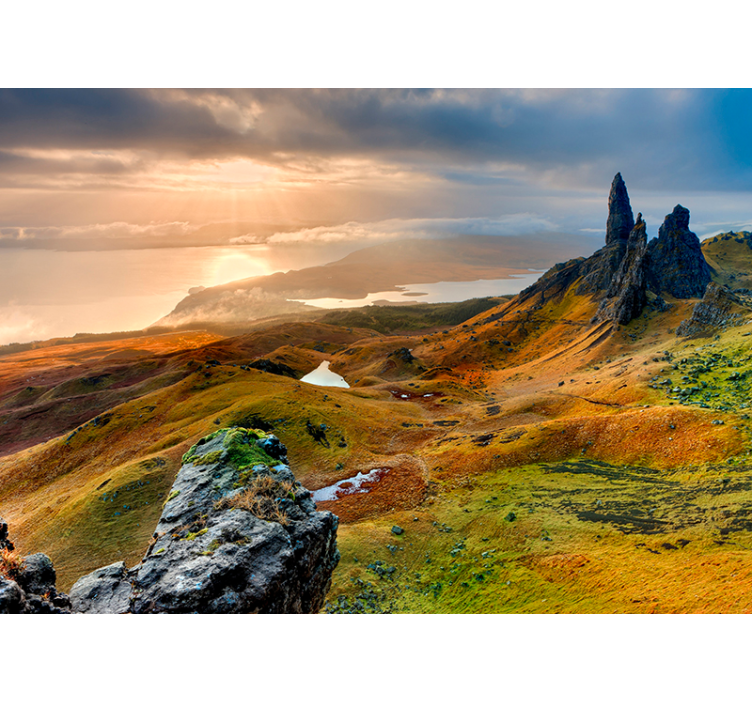Fotomurais de paisagens Ilha da natureza skye - TenStickers