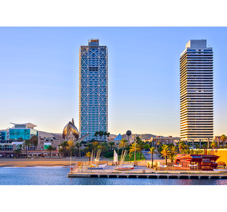 Fotomural de porto olímpico Barcelona  - TenStickers