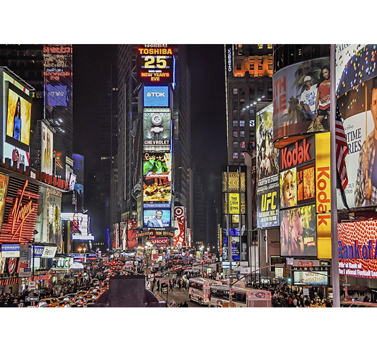 Fotomural para quarto de Nova York Times Square - TenStickers