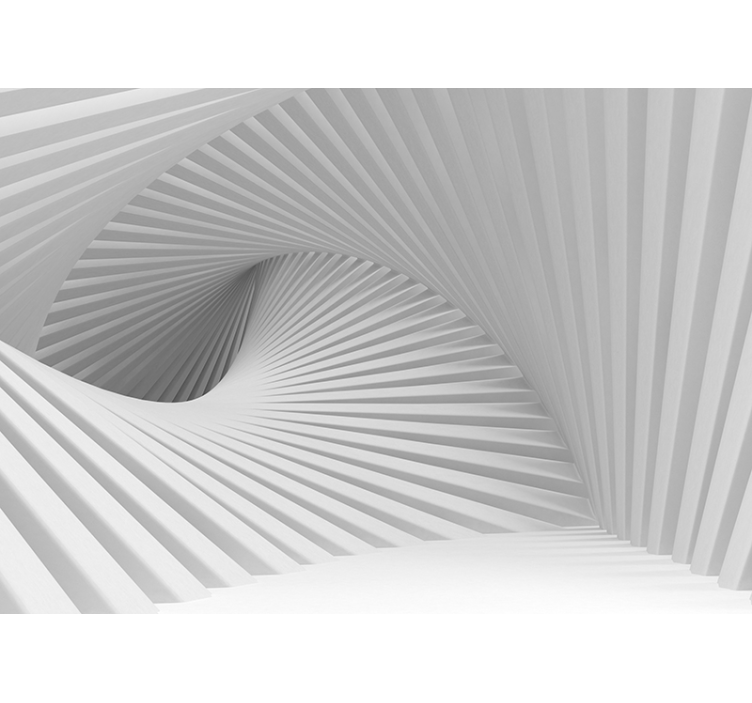 Fotomural de parede 3d ondas de degraus - TenStickers