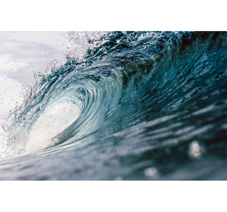 Fotomural para casa de banho ondas grandes - TenStickers