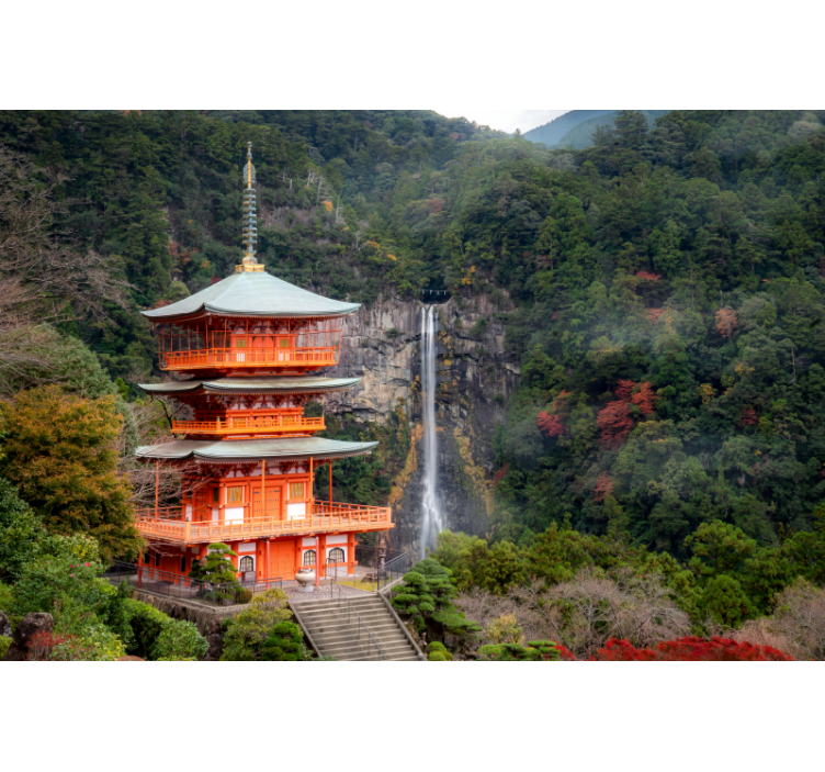 Fotomurais de paisagens pagode histórico japonês - TenStickers