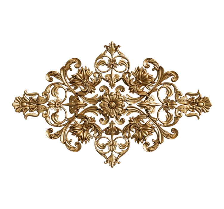 Murais de Parede Fundo elegante estilo baroco - TenStickers