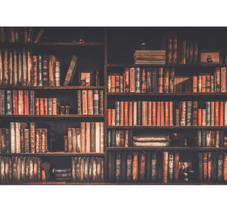 Mural de parede amor coleção de livros clássicos - TenStickers