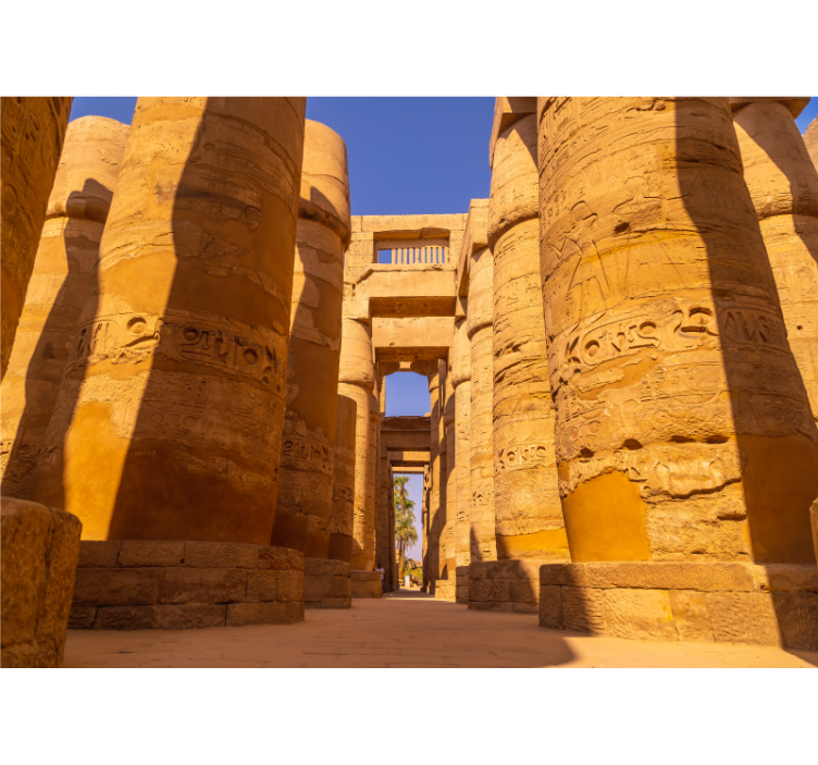 fotomural de parede de arte clássica com colunas egípcia - TenStickers