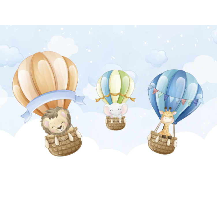 Mural de parede animais dirigíveis infláveis - TenStickers