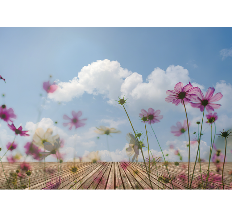 Fotomurais flores flores sutis - TenStickers