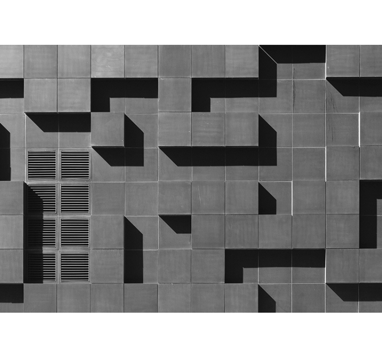 Fotomurais texturas e padrões jogo de sombras geométricas - TenStickers