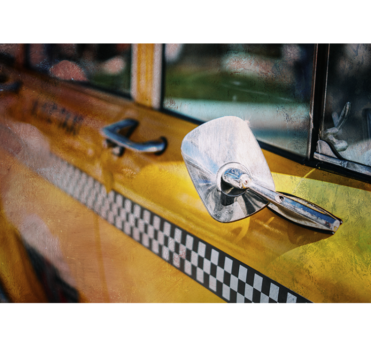 Mural de parede nova york taxi amarelo icônico - TenStickers