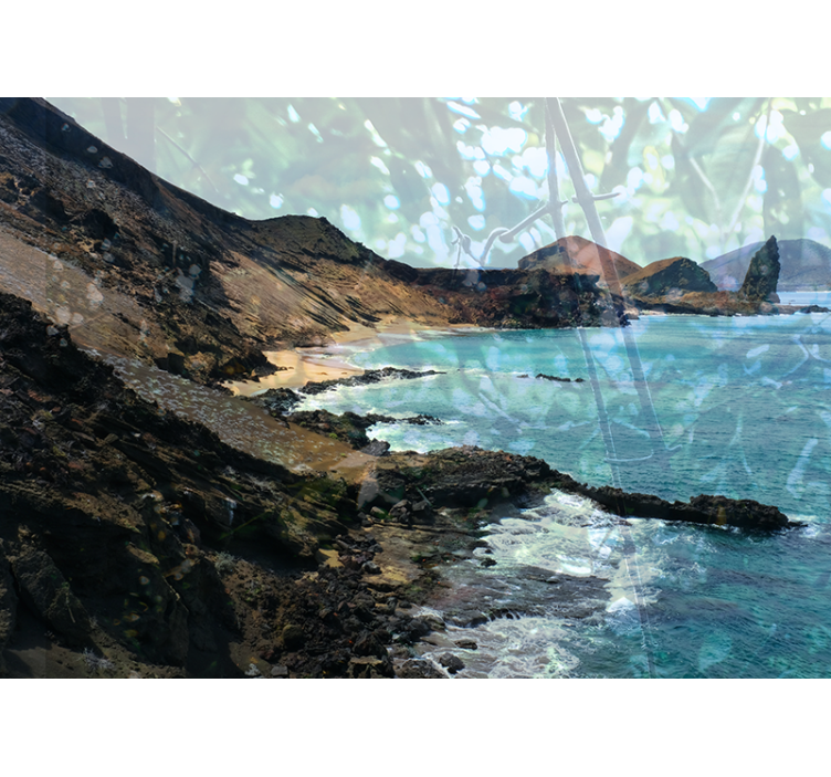 Fotomurais de paisagens formação de rocha costeira - TenStickers