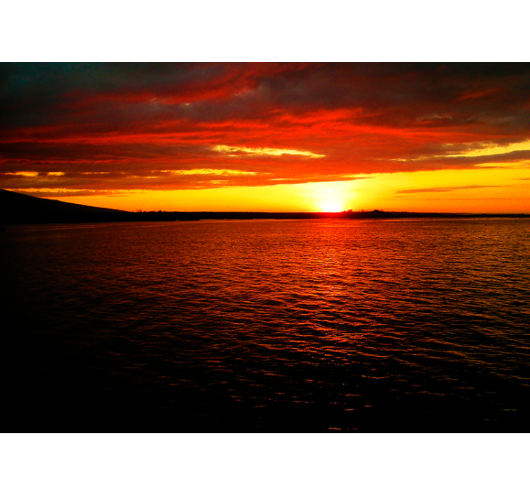 Fotomurais de paisagens crepúsculo acima do oceano - TenStickers