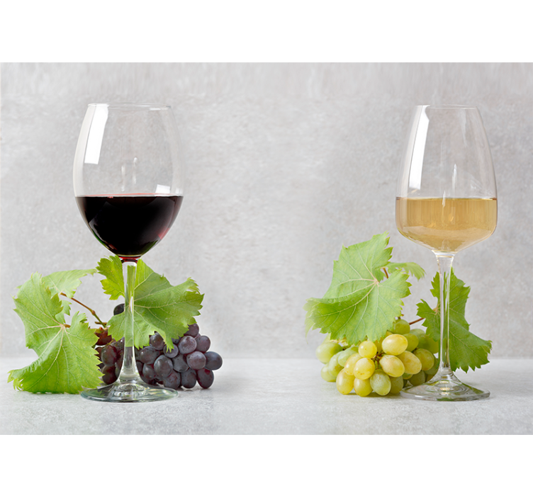 Mural de parede música uvas e vinho - TenStickers