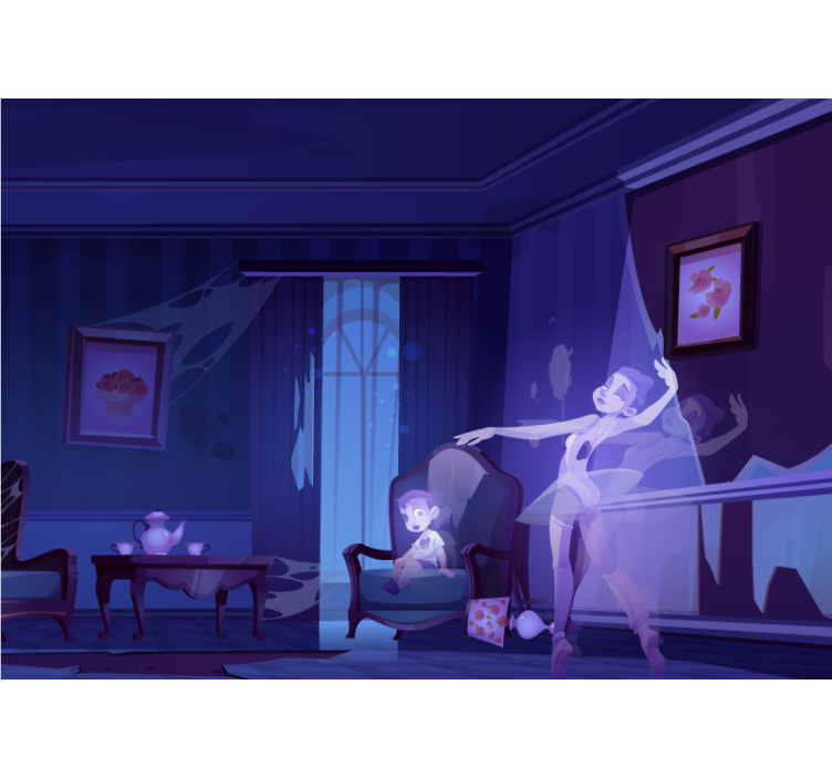 Mural de parede música dança das fadas do balé - TenStickers