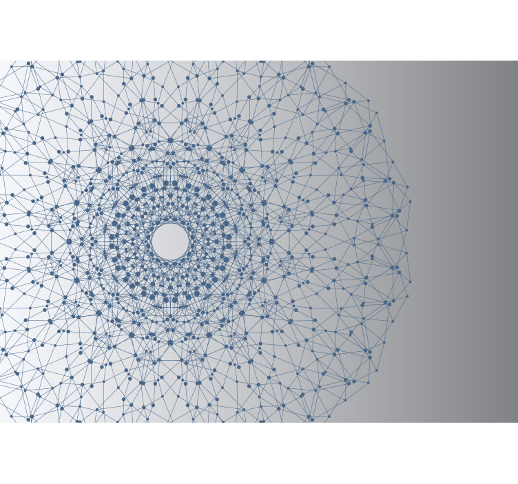 Mural de parede abstrato arranjo de formas geométricas - TenStickers