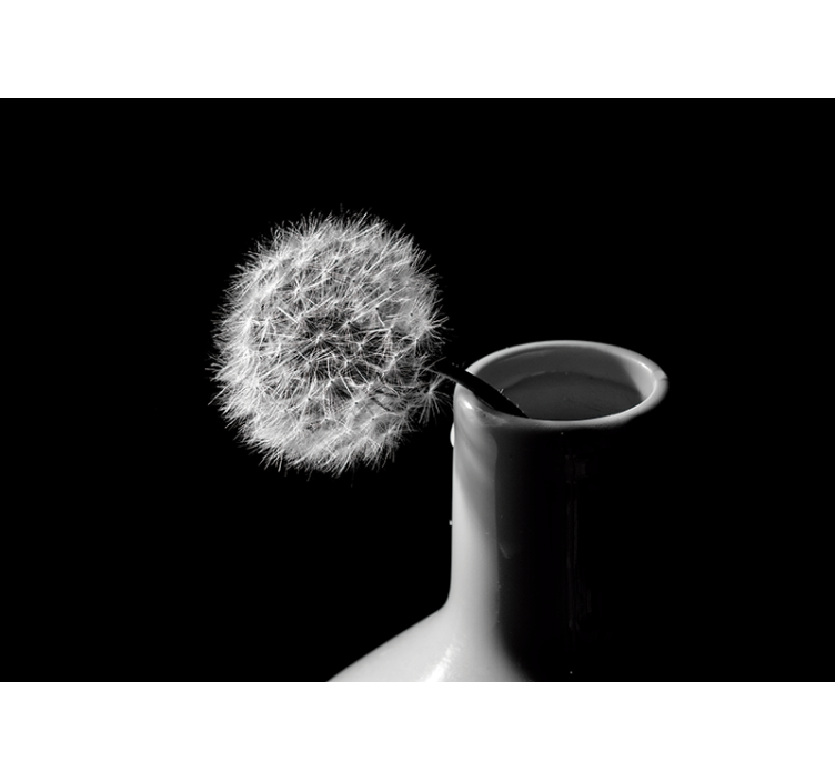 Mural de parede dente de leão em vaso - TenStickers