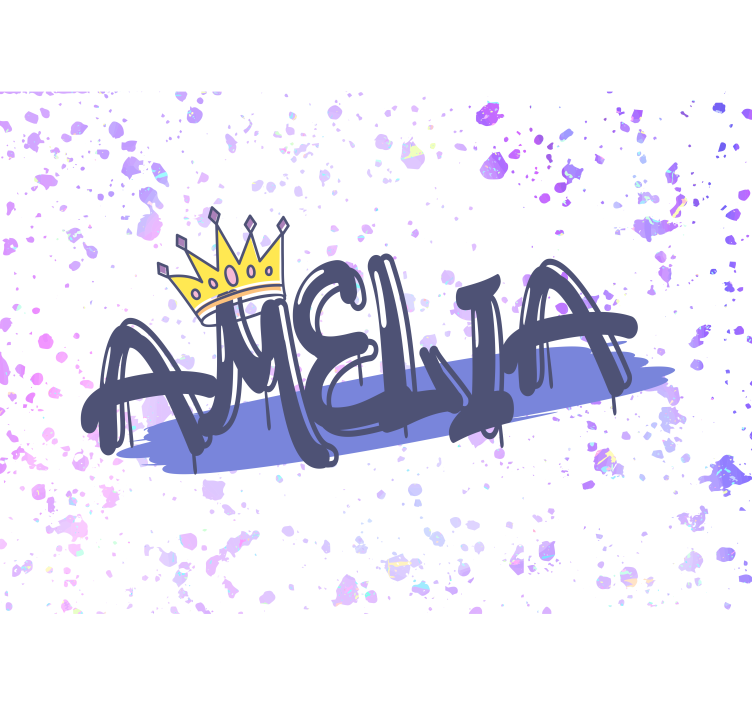 Mural de parede com frases para formação de nomes - TenStickers