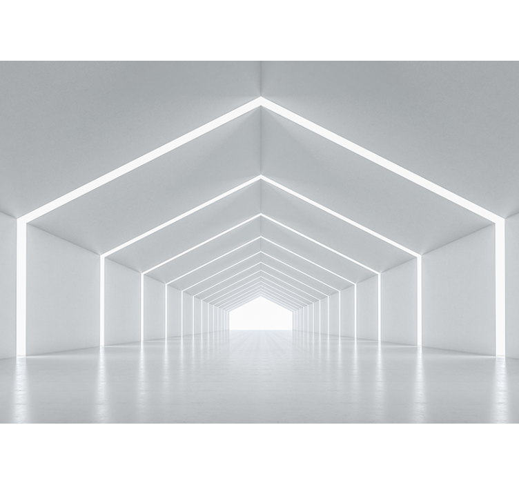 Fotomurais modernos estrutura geométrica de luz - TenStickers