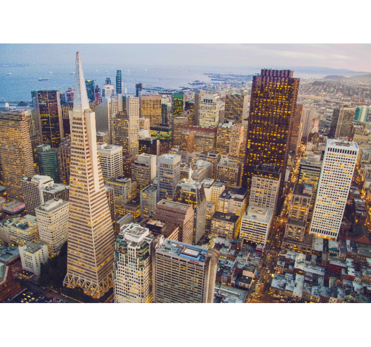 Fotomurais cidades e países paisagem de san francisco - TenStickers