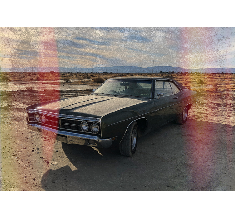 Mural de parede veículos nostalgia de carros clássicos - TenStickers