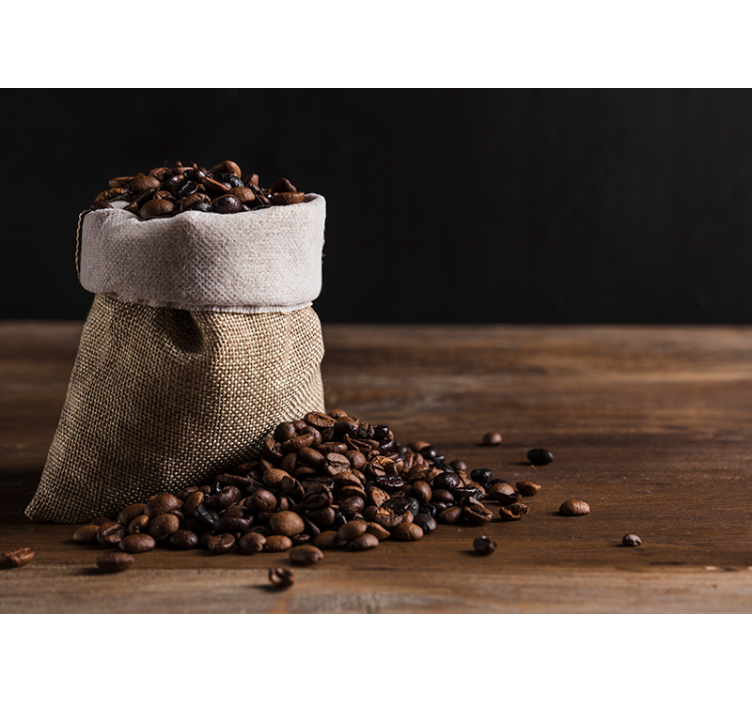 Mural de parede música saco de grãos de café - TenStickers