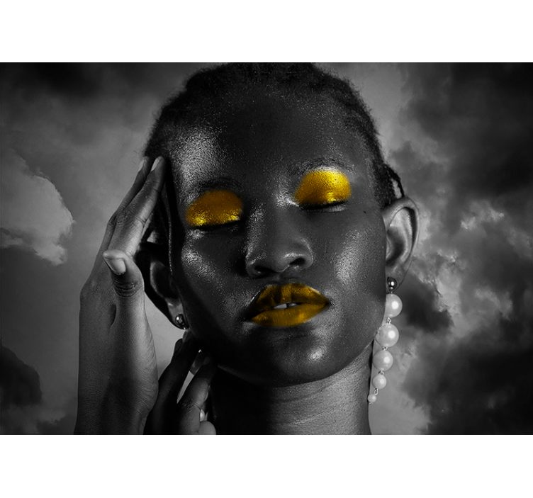 Mural de parede pessoa retrato de beleza impressionante - TenStickers